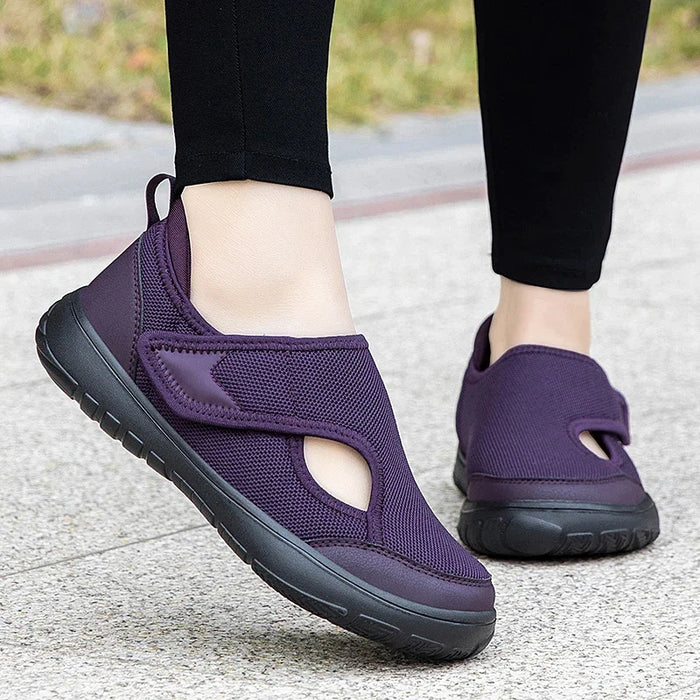 2025 Men's orthopedic wide foot swollen walking casual shoes thumb valgus adjustment soft and comfortable diabetic women's shoes