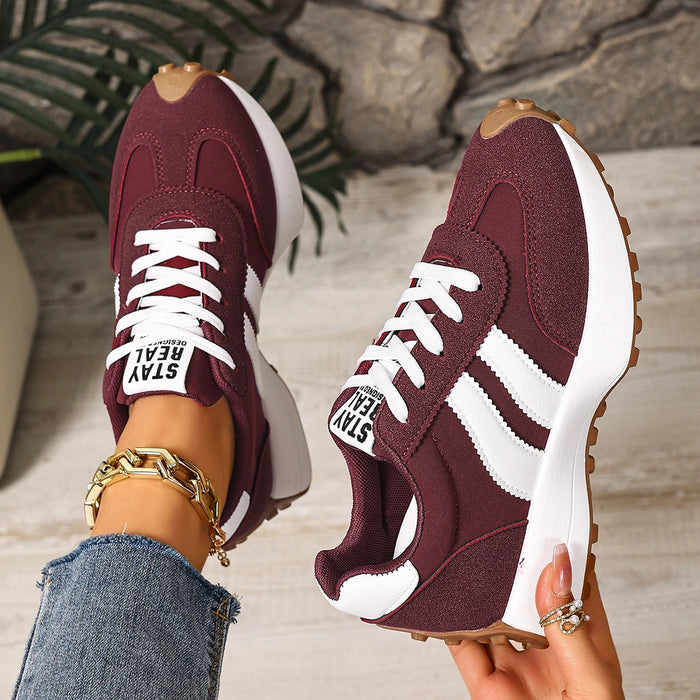 Women Sneakers Retro Casual Flat Bottom Round Toe Sports Shoes Spring Autumn Sneakers Women Fashionable Designer Shoes Women