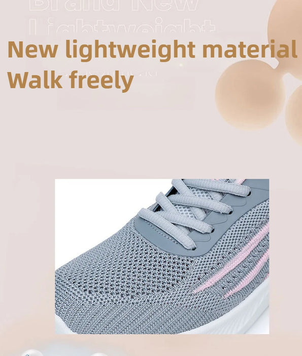 Women's Lightweight Running Shoes Summer Breathable Lace-Up Gym Walking Training  Cushioned Sole Non Slip Fatigue Relief Casual