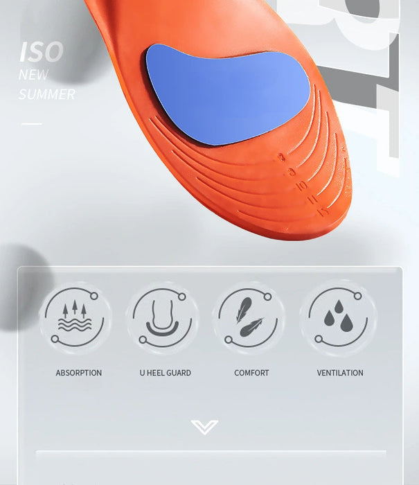 Orthopedic Insoles for Shoes Men Women Brand Arch Support Air Insole for Feet Shock-absorbing Baskets Sport Running Shoe Sole