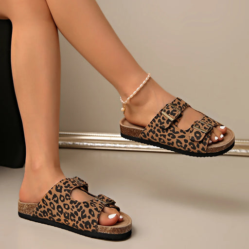 Soft Footbed Suede Cork Sandals – Comfortable Retro Clogs for Women