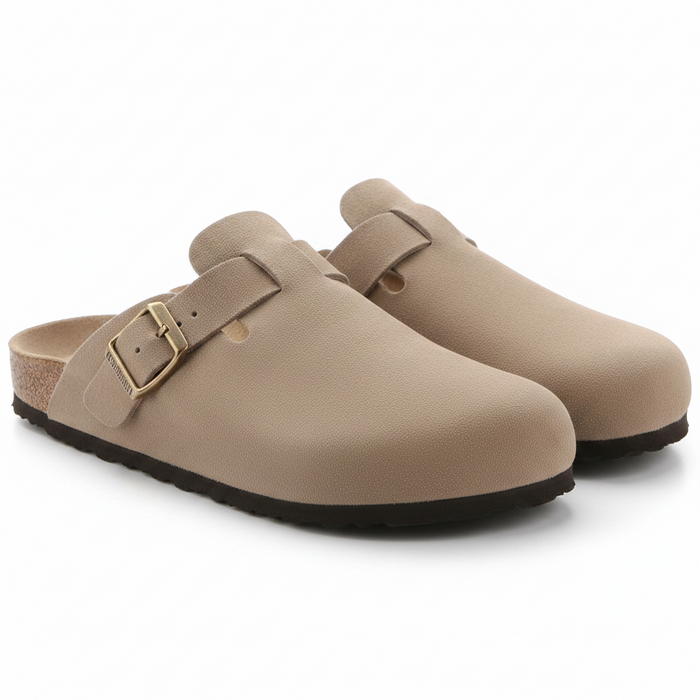 Leather Bockon Slippers