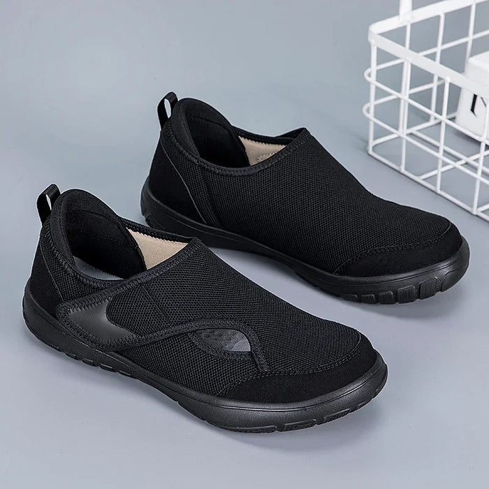 2025 Men's orthopedic wide foot swollen walking casual shoes thumb valgus adjustment soft and comfortable diabetic women's shoes