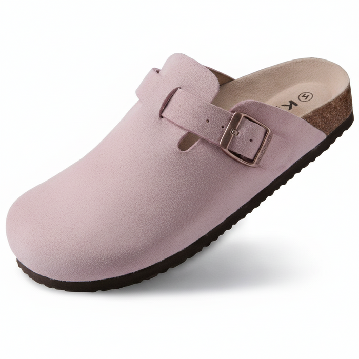 Leather Bockon Slippers