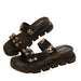 studded platform slide sandals