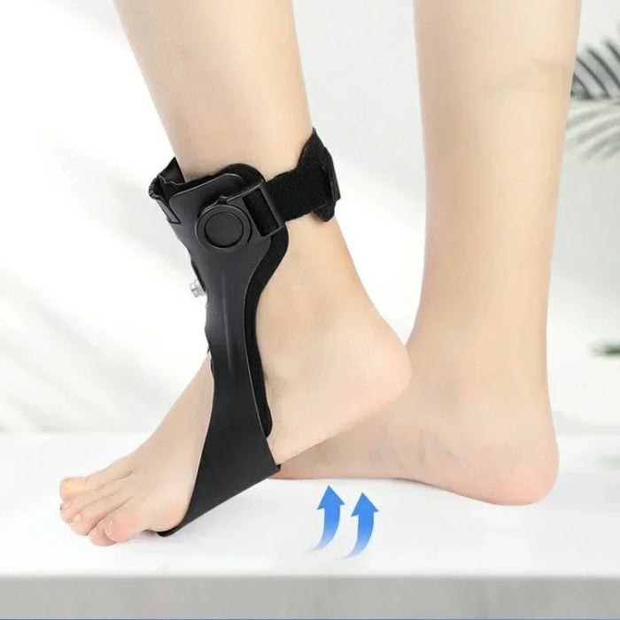 Drop Foot Brace AFO Orthosis Ankle Support with Comfortable Adjustable Buckle for Hemiplegia Stroke Walking Shoes