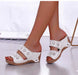 women platform walking sandals