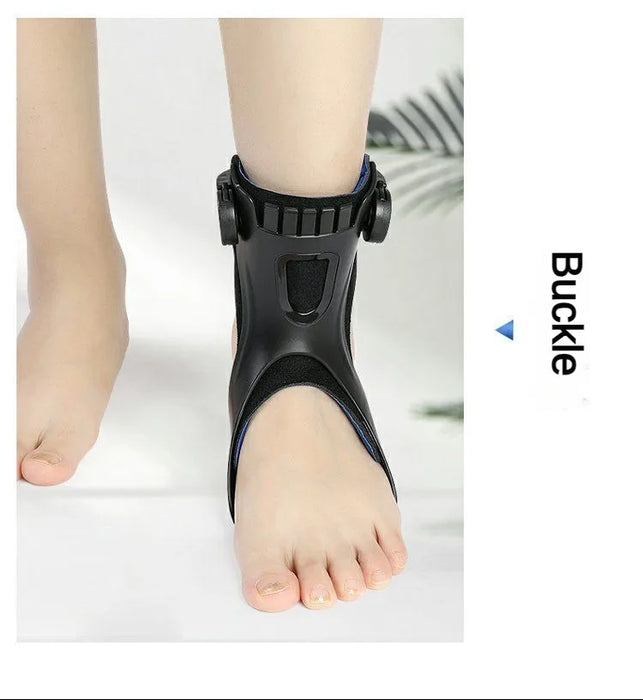 Drop Foot Brace AFO Orthosis Ankle Support with Comfortable Adjustable Buckle for Hemiplegia Stroke Walking Shoes