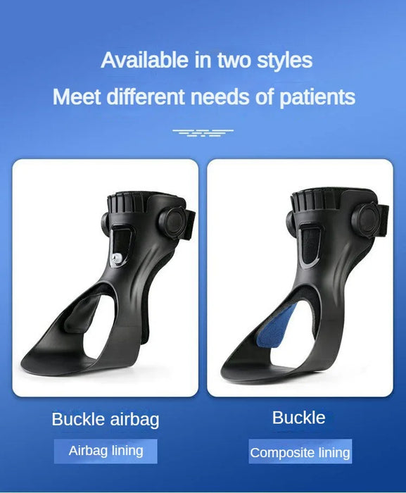 Drop Foot Brace AFO Orthosis Ankle Support with Comfortable Adjustable Buckle for Hemiplegia Stroke Walking Shoes