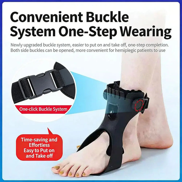 Foot Drop Orthotics Adjustable Buckle For Hemiplegia Stroke Shoes Walking AFOs Ankle Support With Comfortable Foot Ankle Support