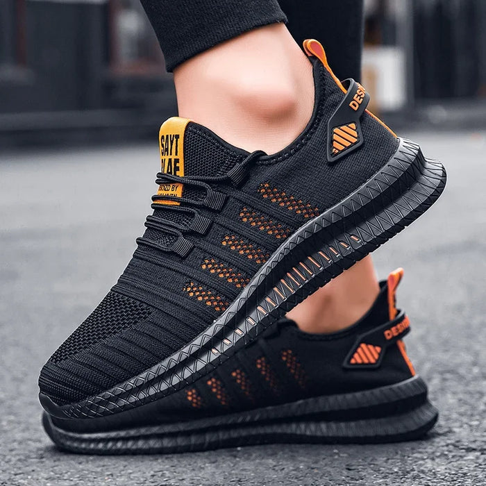 Breathable Men's Casual Sneakers Lightweight Outdoor Men Sneakers Anti-slip Flexible Male Running Shoes Comfortable Tennis