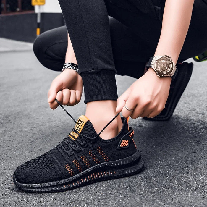 Breathable Men's Casual Sneakers Lightweight Outdoor Men Sneakers Anti-slip Flexible Male Running Shoes Comfortable Tennis