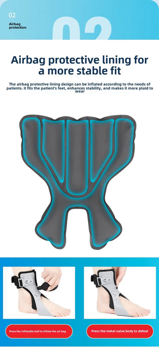 Pneumatic Air Foot Boot Air Walker Brace Ultralight Pneumatic Walking Boot Orthopedic Protection for Ankle Injury Fractures