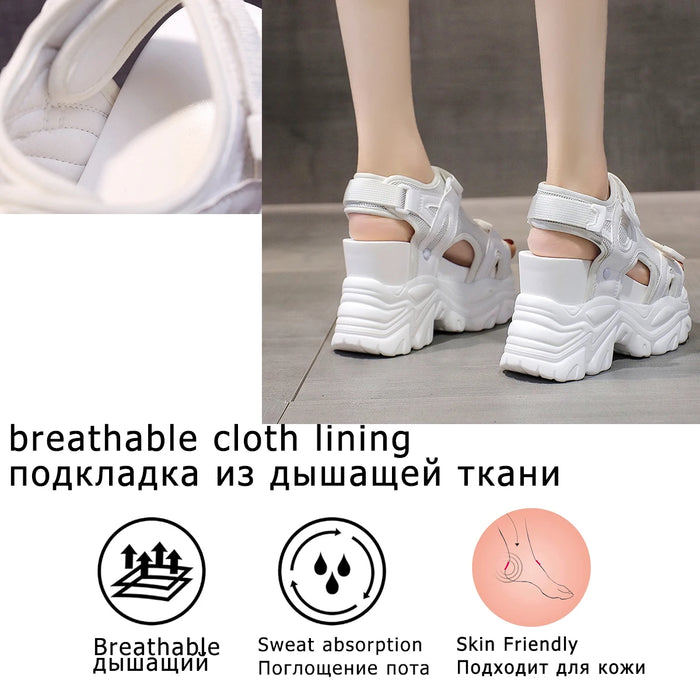 Comfortable high heel platform sandals for women