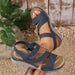comfort platform wedge heel sandals