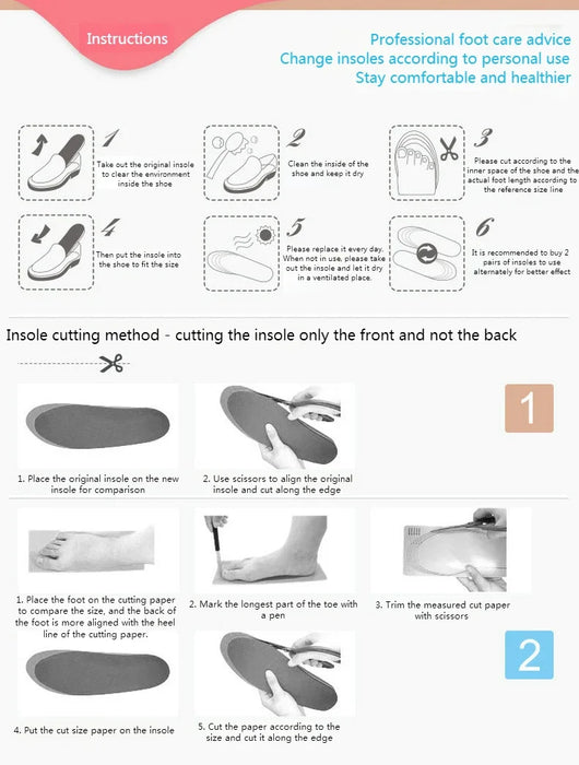 Orthopedic Insoles for Shoes Men Women Brand Arch Support Air Insole for Feet Shock-absorbing Baskets Sport Running Shoe Sole