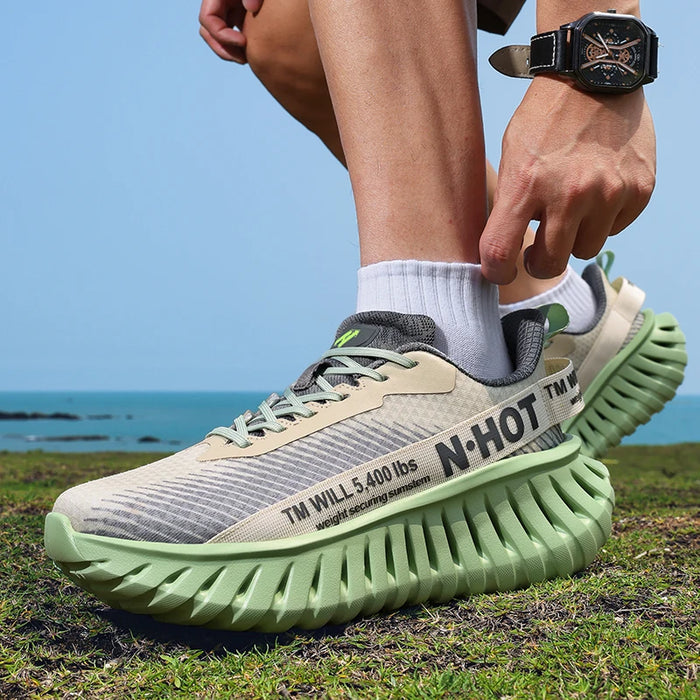 Lightweight, Low-Cut, Thick-Soled, Breathable Outdoor Trail Hiking Shoes for Men and Women, Cushioning Hiking and Walking Shoes