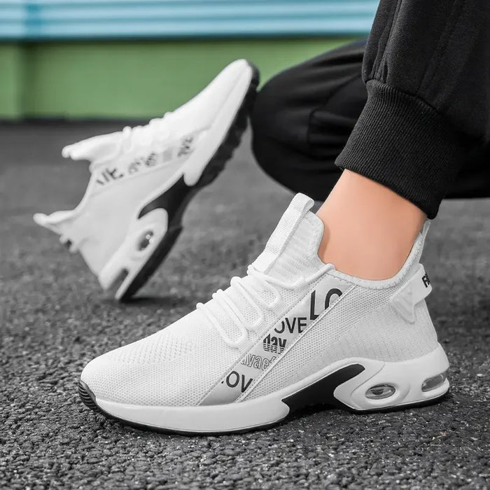 Man Sneakers Breathable Mesh Hiking Shoe Comfortable Walking Shoes Outdoor Fashion Travel Gym Exercise Casual Wear Facon Shoes