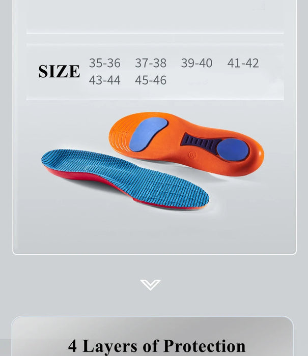 Orthopedic Insoles for Shoes Men Women Brand Arch Support Air Insole for Feet Shock-absorbing Baskets Sport Running Shoe Sole