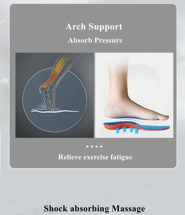 Orthopedic Insoles for Shoes Men Women Brand Arch Support Air Insole for Feet Shock-absorbing Baskets Sport Running Shoe Sole