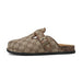 thick bottom cork mule sandals