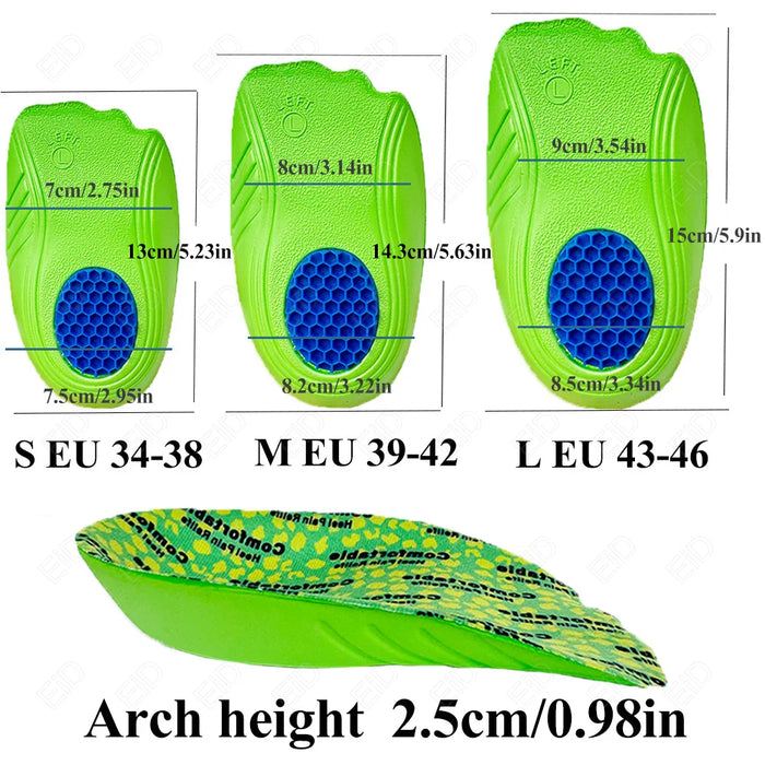 Orthopedic Insoles for Men Women Shoes Flat Feet Arch Support Running Insoles Sneakers  Plantar Fascitis Heel Lift Half Shoe Pad