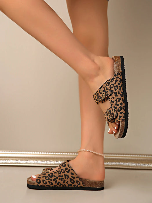Soft Footbed Suede Cork Sandals – Comfortable Retro Clogs for Women