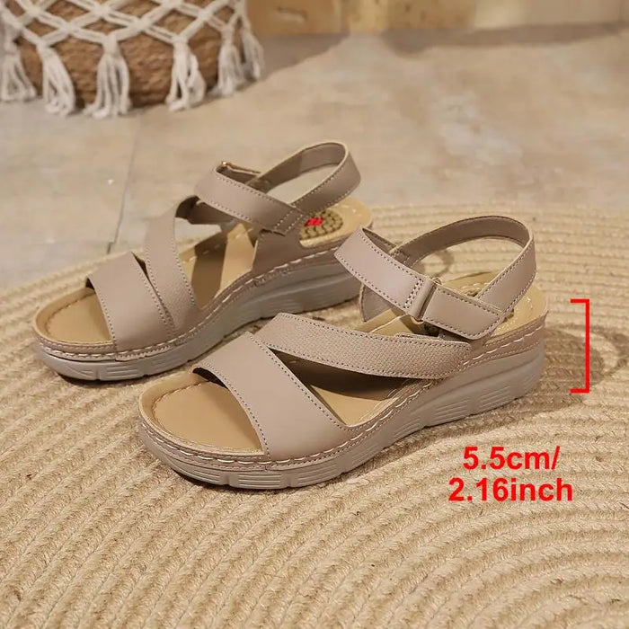 comfort platform wedge heel sandals