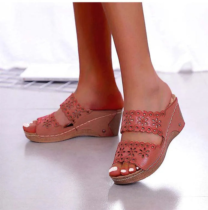 women platform walking sandals