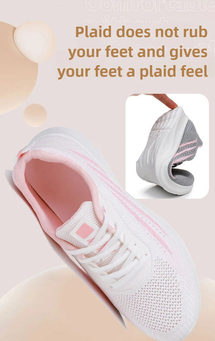 Women's Lightweight Running Shoes Summer Breathable Lace-Up Gym Walking Training  Cushioned Sole Non Slip Fatigue Relief Casual
