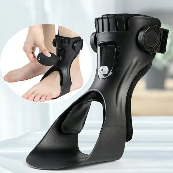 Inflatable Drop Foot Brace Orthosis-AFO Ankle Support With Comfortable Adjustable Buckle for Hemiplegia Stroke Shoes Walking