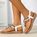 women low heel flat sandals