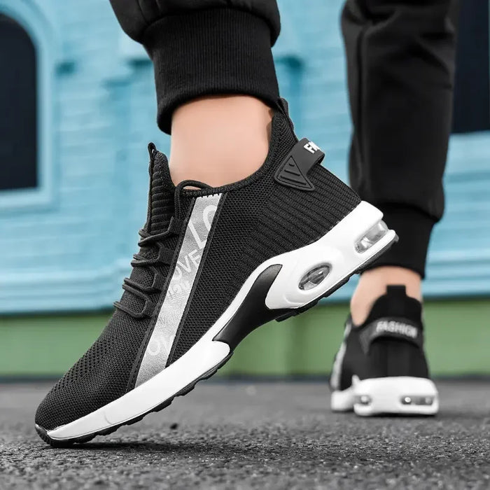 Man Sneakers Breathable Mesh Hiking Shoe Comfortable Walking Shoes Outdoor Fashion Travel Gym Exercise Casual Wear Facon Shoes
